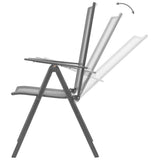 vidaXL 3-Piece Garden Dining Set Steel Anthracite
