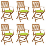 vidaXL Plancher de jardin 6 pièces avec tapis en acacia massif