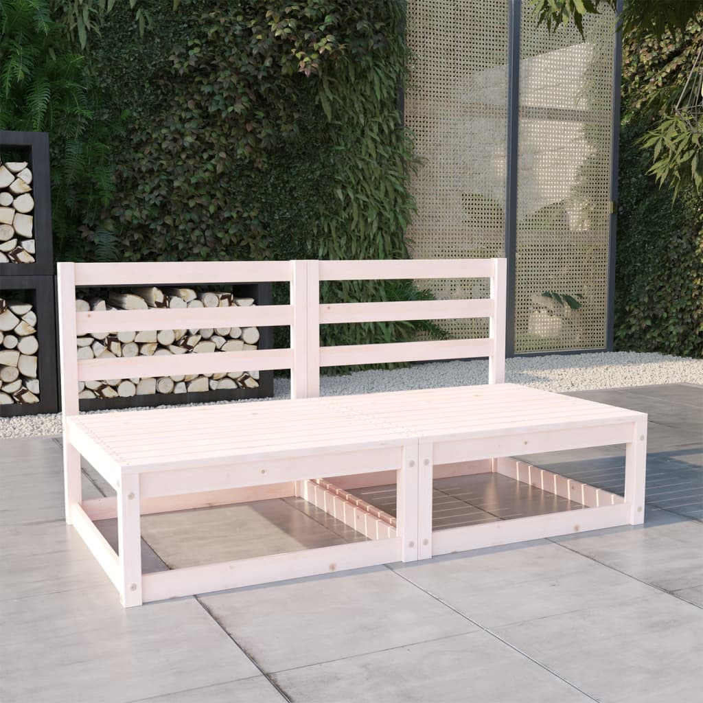 vidaXL 2-seater Garden Bench Solid Pinewood