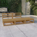 vidaXL 3-delige Loungeset massief grenenhout
