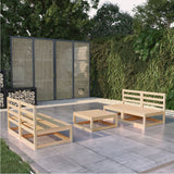 vidaXL 5-Piece Lounge Set Solid Pine Wood
