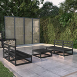 vidaXL 5-Piece Lounge Set Solid Pine Wood