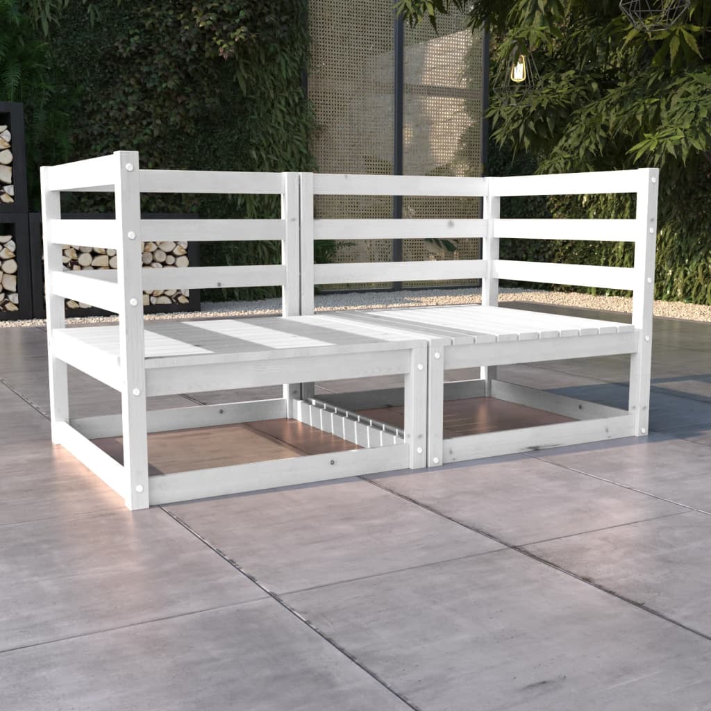 vidaXL 2-seater Garden Bench Solid Pinewood