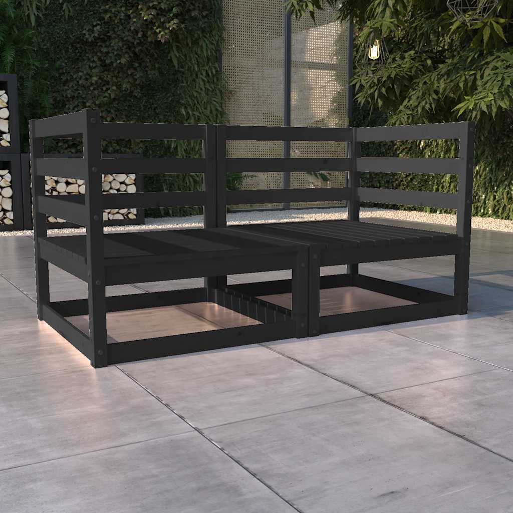 vidaXL 2-seater Garden Bench Solid Pinewood