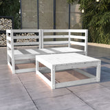 vidaXL 3-delige Loungeset massief grenenhout