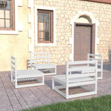 vidaXL 4-Piece Solid Pine Wood Lounge Set