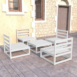 3075264 vidaXL 5- delige Tuin Lounge Set Massief Hout Grenen