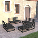 vidaXL 8-delige Loungeset massief grenenhout