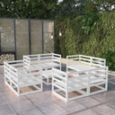 vidaXL 9-delige Loungeset massief grenenhout