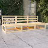 vidaXL 3-Seater Garden Bench Solid Pinewood