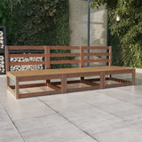 vidaXL 3-Seater Garden Bench Solid Pinewood