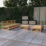 vidaXL 6-Piece Lounge Set Solid Pine Wood