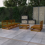 vidaXL 6-Piece Lounge Set Solid Pine Wood
