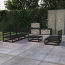 vidaXL 6-delige Loungeset massief grenenhout