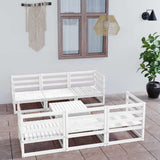 vidaXL 7-delige Loungeset massief grenenhout