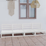 vidaXL 4-Seater Garden Bench Solid Pine Wood