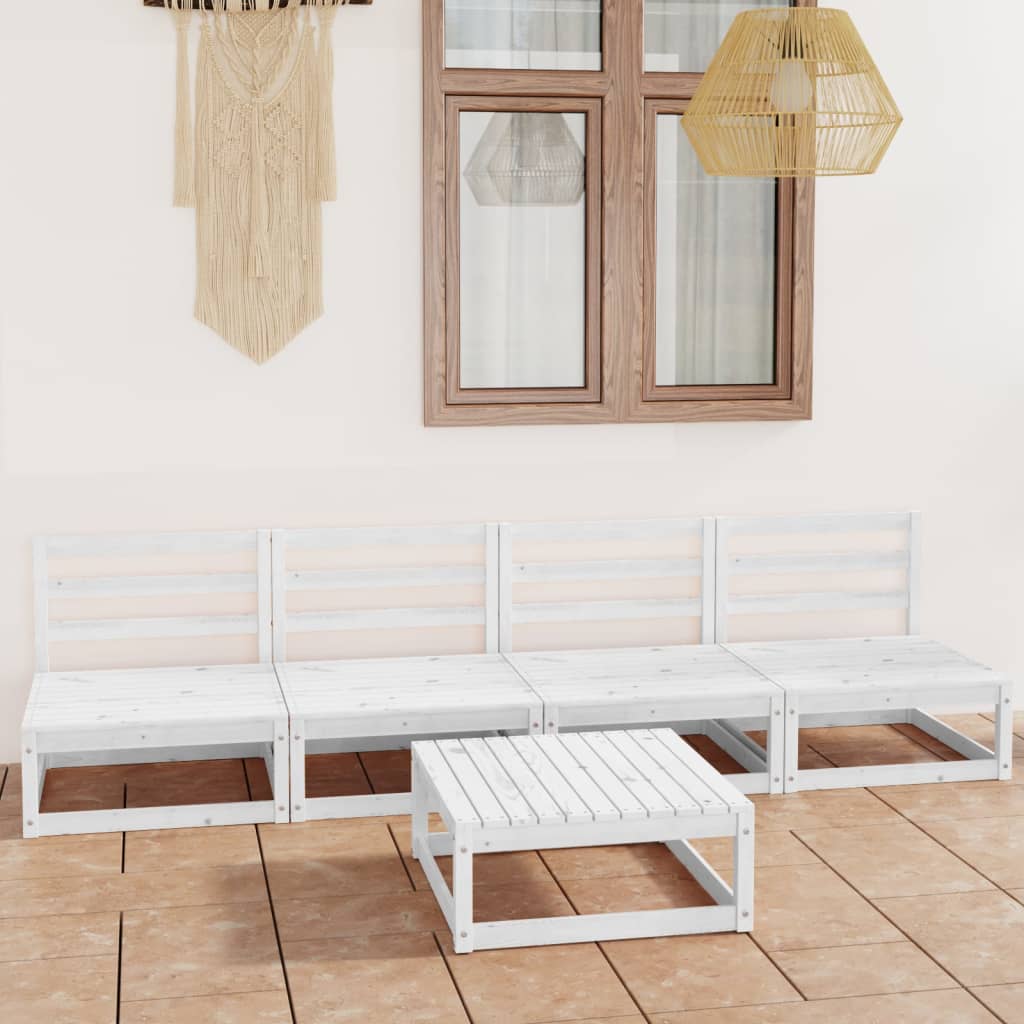 vidaXL 5-Piece Lounge Set Solid Pine Wood