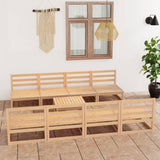 vidaXL 9-piece Lounge Set Solid Pine Wood