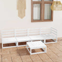 vidaXL 5-delige Loungeset massief grenenhout