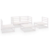 vidaXL 5-delige Loungeset massief grenenhout