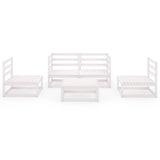 vidaXL 5-delige Loungeset massief grenenhout