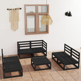 vidaXL 7-Piece Lounge Set Solid Pinewood Honey Brown