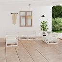 vidaXL 6-delige Loungeset massief grenenhout
