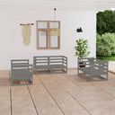 vidaXL 6-delige Loungeset massief grenenhout