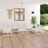 vidaXL 7-delige Loungeset massief grenenhout