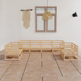 vidaXL 8-Piece Lounge Set Solid Pine Wood