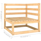 vidaXL 9-piece Lounge Set Solid Pine Wood