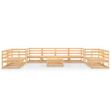 vidaXL 9-piece Lounge Set Solid Pine Wood