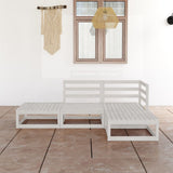 vidaXL 4-delige Loungeset massief grenenhout