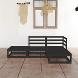 vidaXL 4-delige Loungeset massief grenenhout