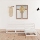 vidaXL 4-Piece Solid Pine Wood Lounge Set