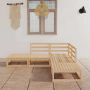 vidaXL 5-Piece Lounge Set Solid Pine Wood