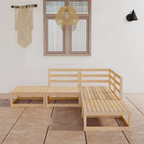 vidaXL 5-Piece Lounge Set Solid Pine Wood