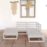 vidaXL 6-delige Loungeset massief grenenhout