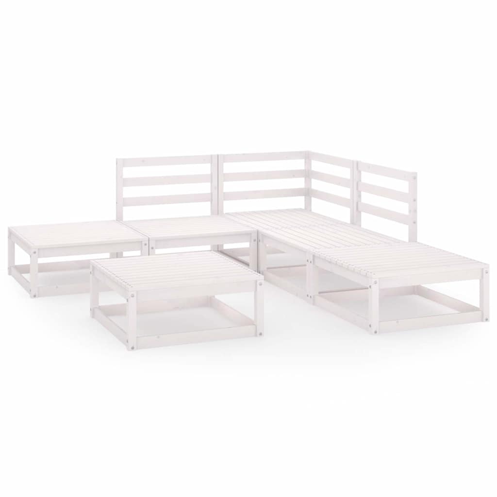vidaXL 6-delige Loungeset massief grenenhout