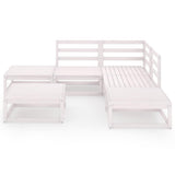 vidaXL 6-delige Loungeset massief grenenhout