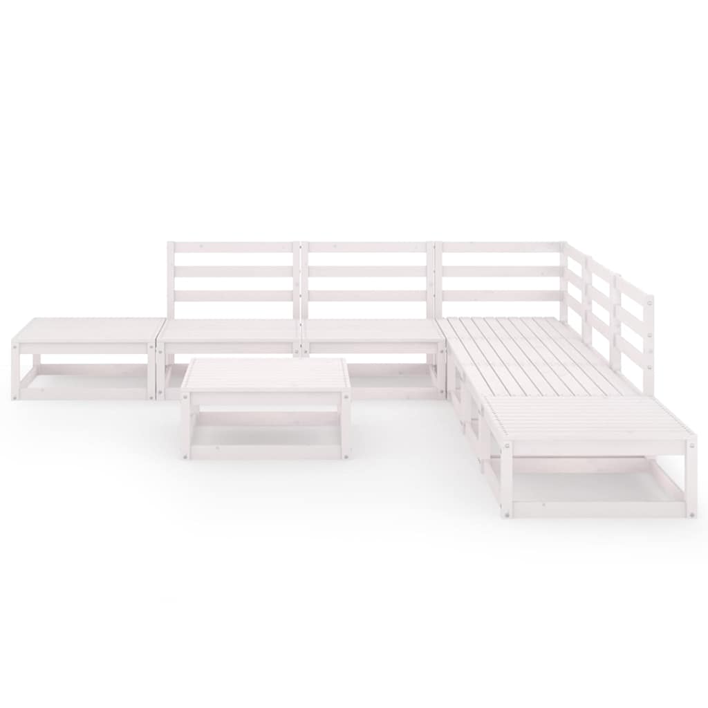 vidaXL 8-delige Loungeset massief grenenhout