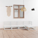 vidaXL 5-Piece Lounge Set Solid Pine Wood