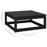 vidaXL 7-Piece Lounge Set Solid Pine Wood