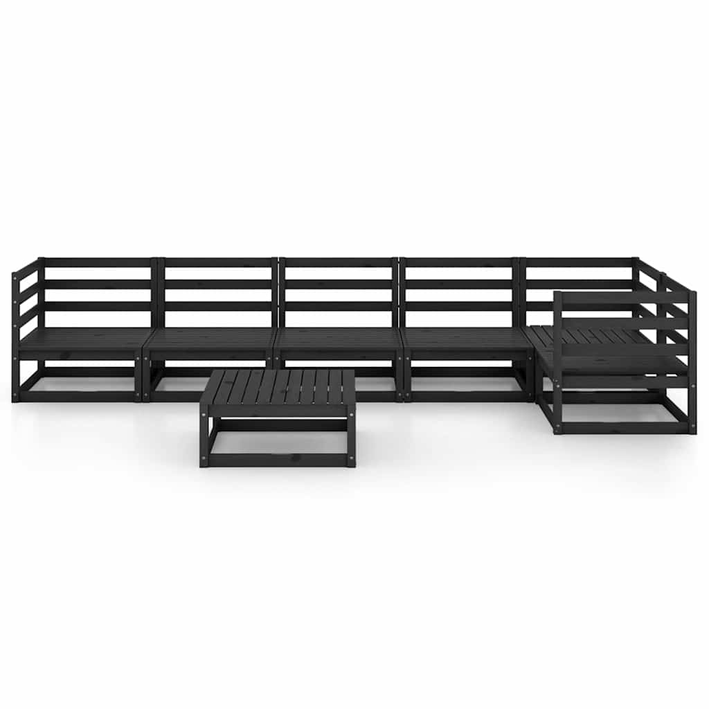 vidaXL 7-Piece Lounge Set Solid Pine Wood