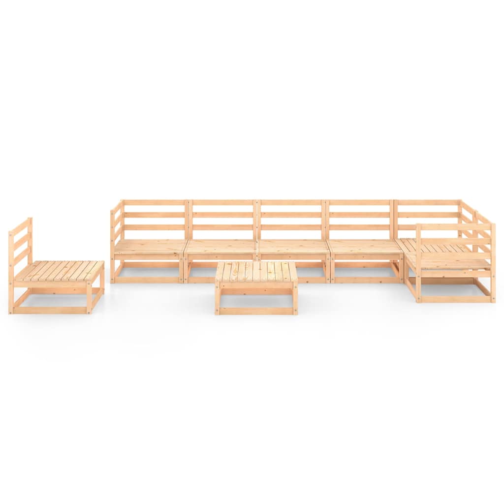 vidaXL 8-delige Loungeset massief grenenhout