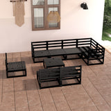 vidaXL 9-piece Lounge Set Solid Pinewood Honey Brown