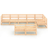 vidaXL 8-delige Loungeset massief grenenhout