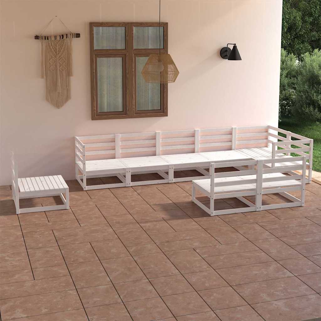 vidaXL 9-piece Lounge Set Solid Pine Wood