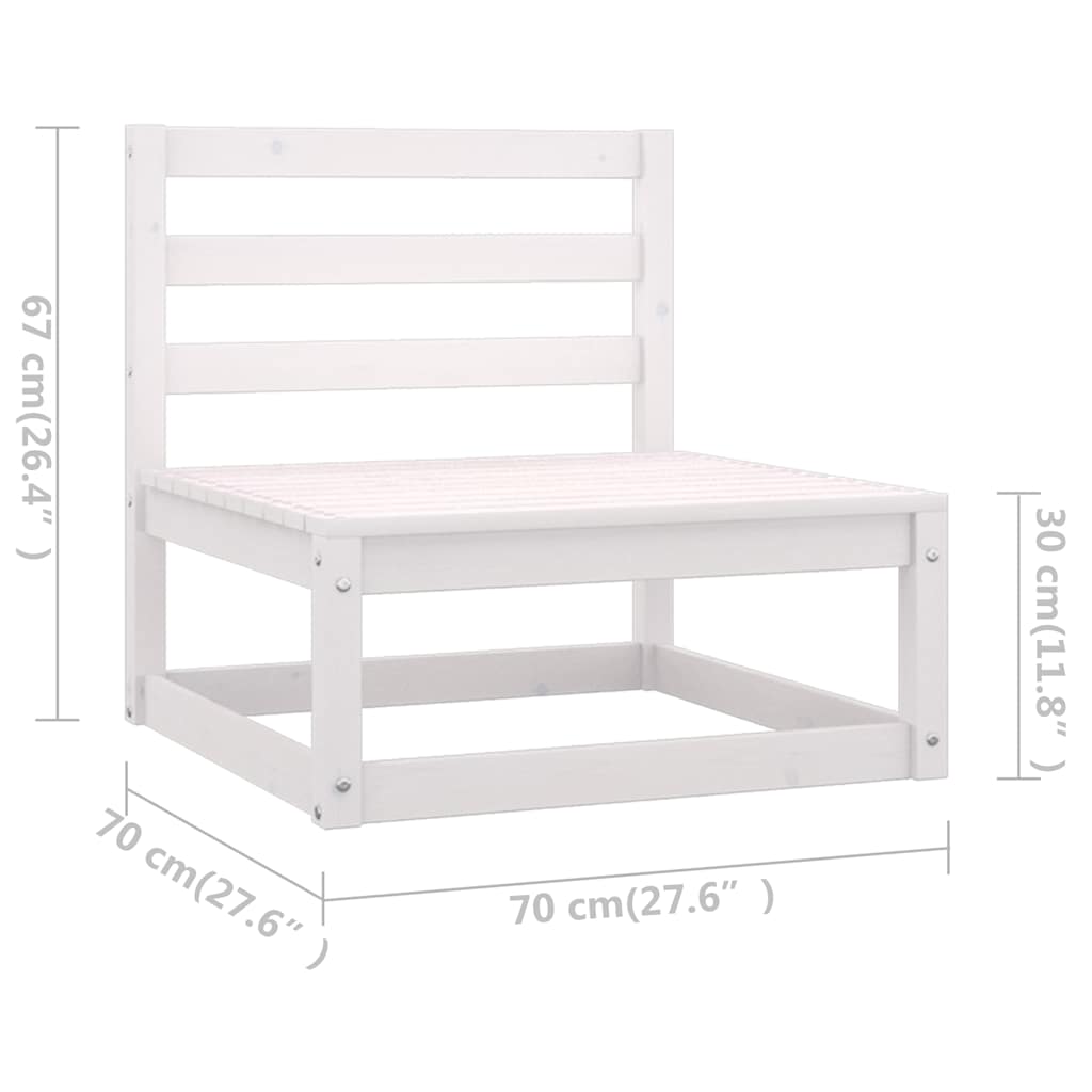 vidaXL 9-piece Lounge Set Solid Pine Wood