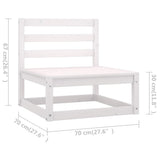 vidaXL 9-piece Lounge Set Solid Pine Wood